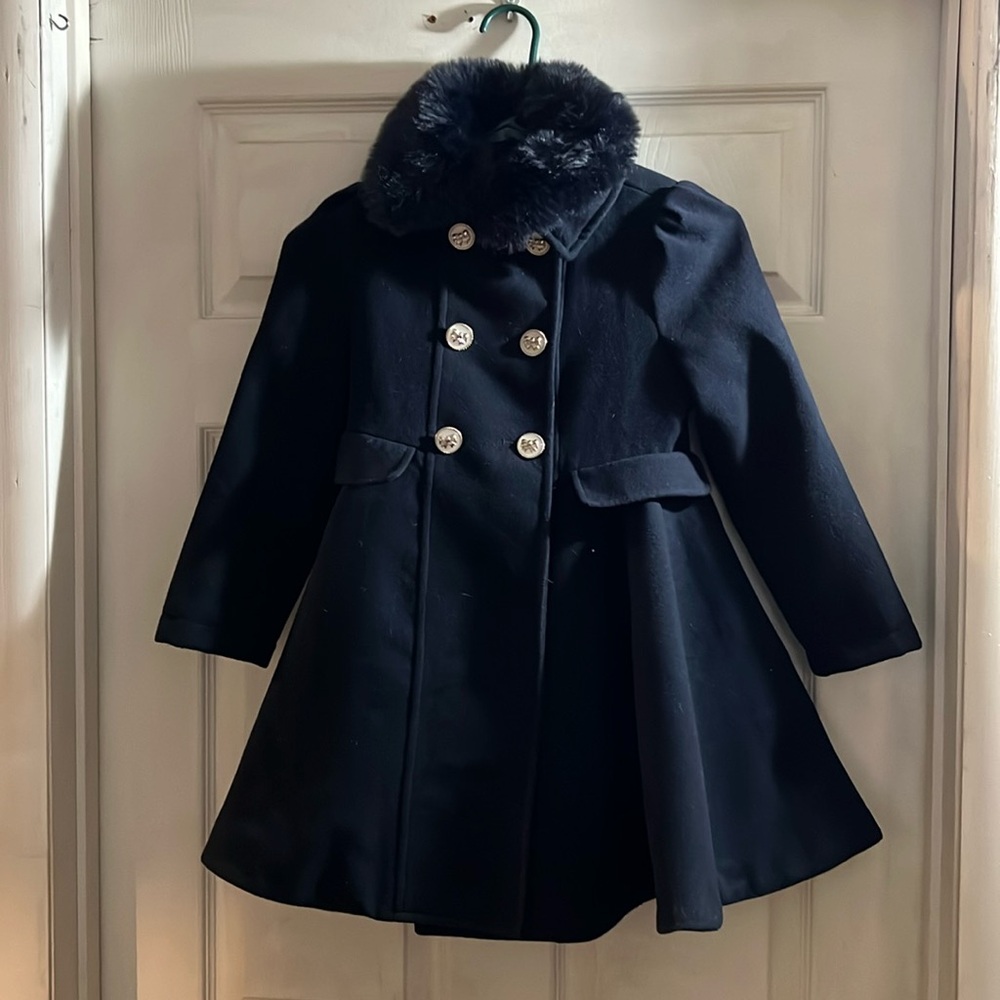 Rothschild Girls' Faux Fur coat 6x